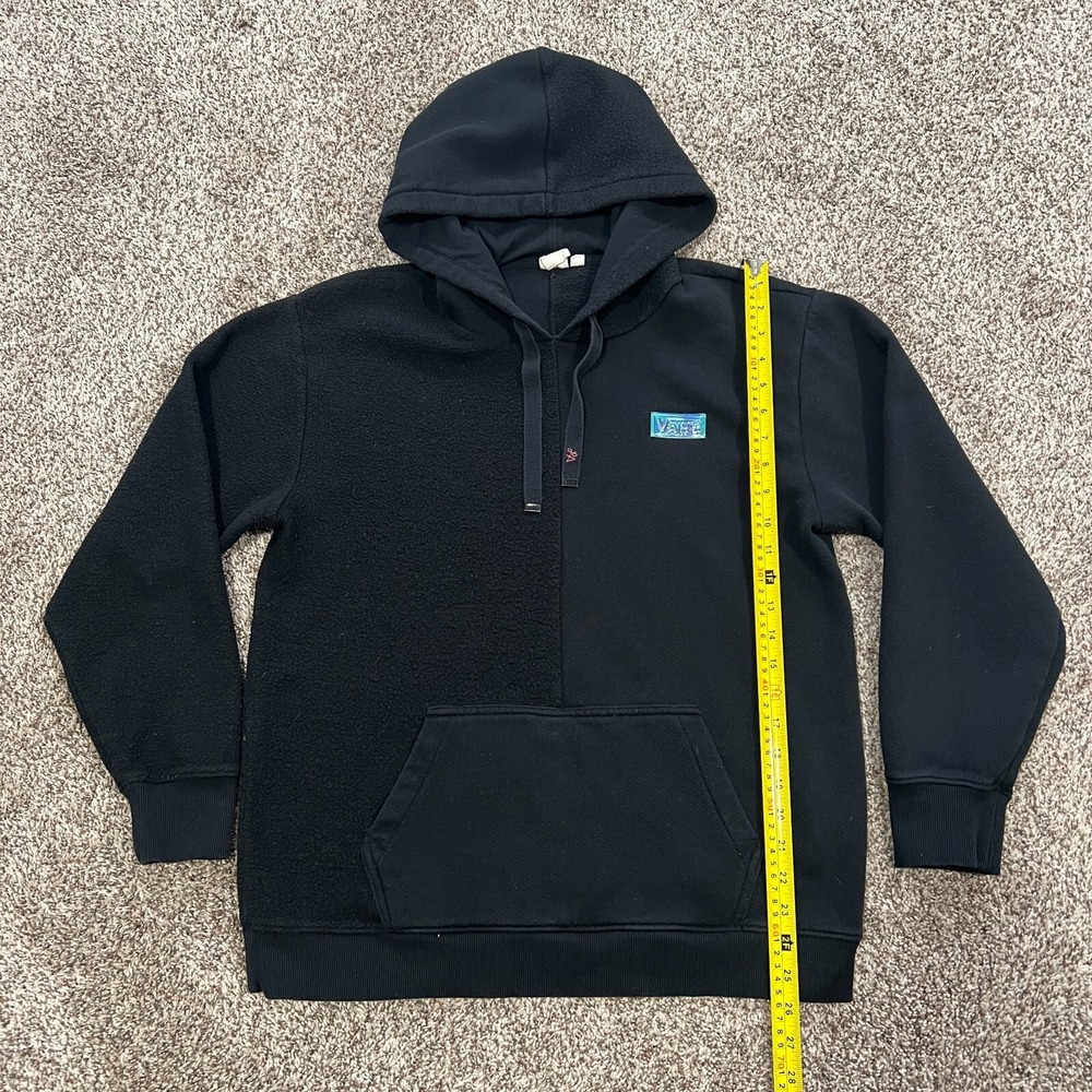 Vans Lizzie Armanto Iridescent Logo Hoodie Skate Skateboarding Medium Black